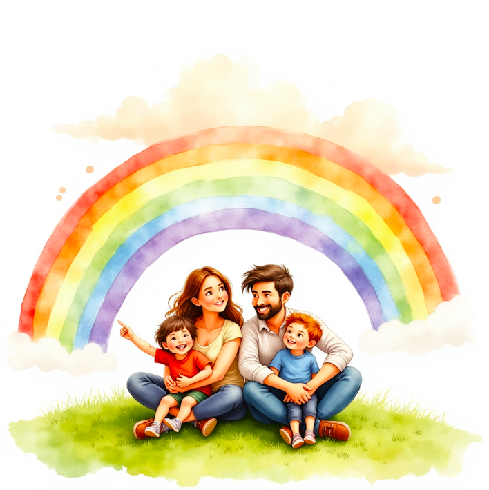 A Family Reading Together